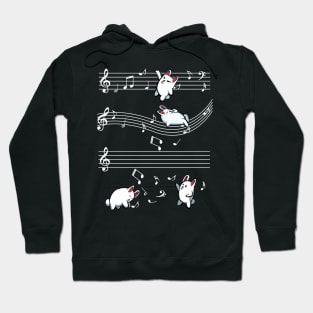 Bunny - Musical Bunnies Sheet Music Cute Rabbits Hoodie